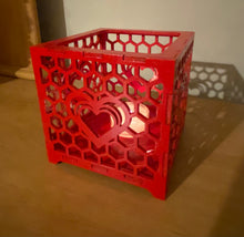 Load image into Gallery viewer, 4” cube candle holder
