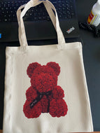 Rose bear Tote Bag